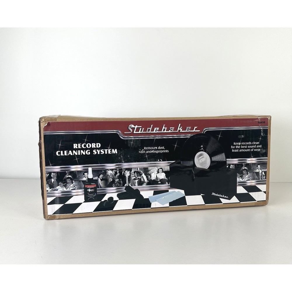 New Studebacker SB450 Vinyl LP Record Cleaning System‎ Cleaning Solution Black